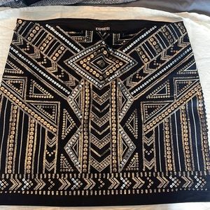 Express sequin skirt